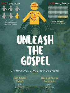 2019 kickoff flyer for Unleash the Gospel